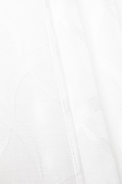 Тюль батист Листья белый 200х270 - фото 2