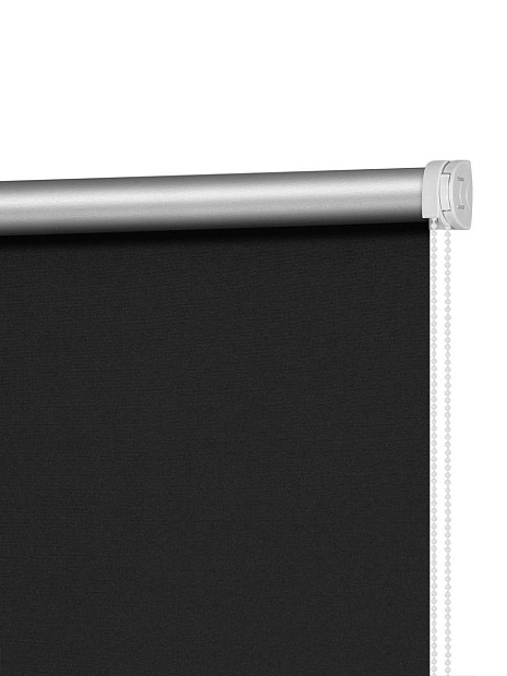 Рулонная штора Однотонный Черный графит блэкаут - фото 3