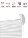 Рулонная штора Вэил Белый - превью фото 3