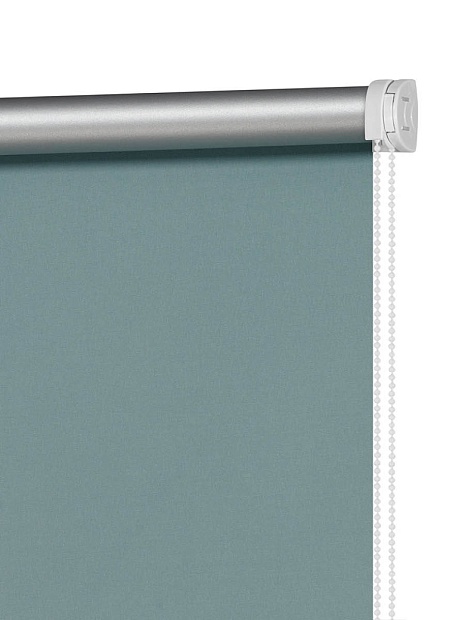 Рулонная штора Однотонный Бирюзово-синий блэкаут - фото 2